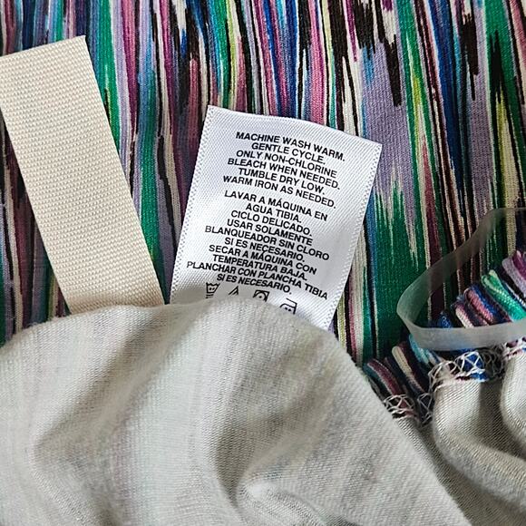 Route 66 Maxi Dress Size M Blue Y2K Halter Crochet Waist Boho Summer Festival - Picture 6 of 13